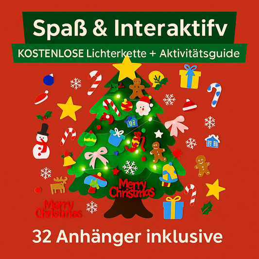 Fühlbarer Weihnachtsbaum für Kinder