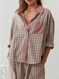 Rosa Pyjama-Set Baggy