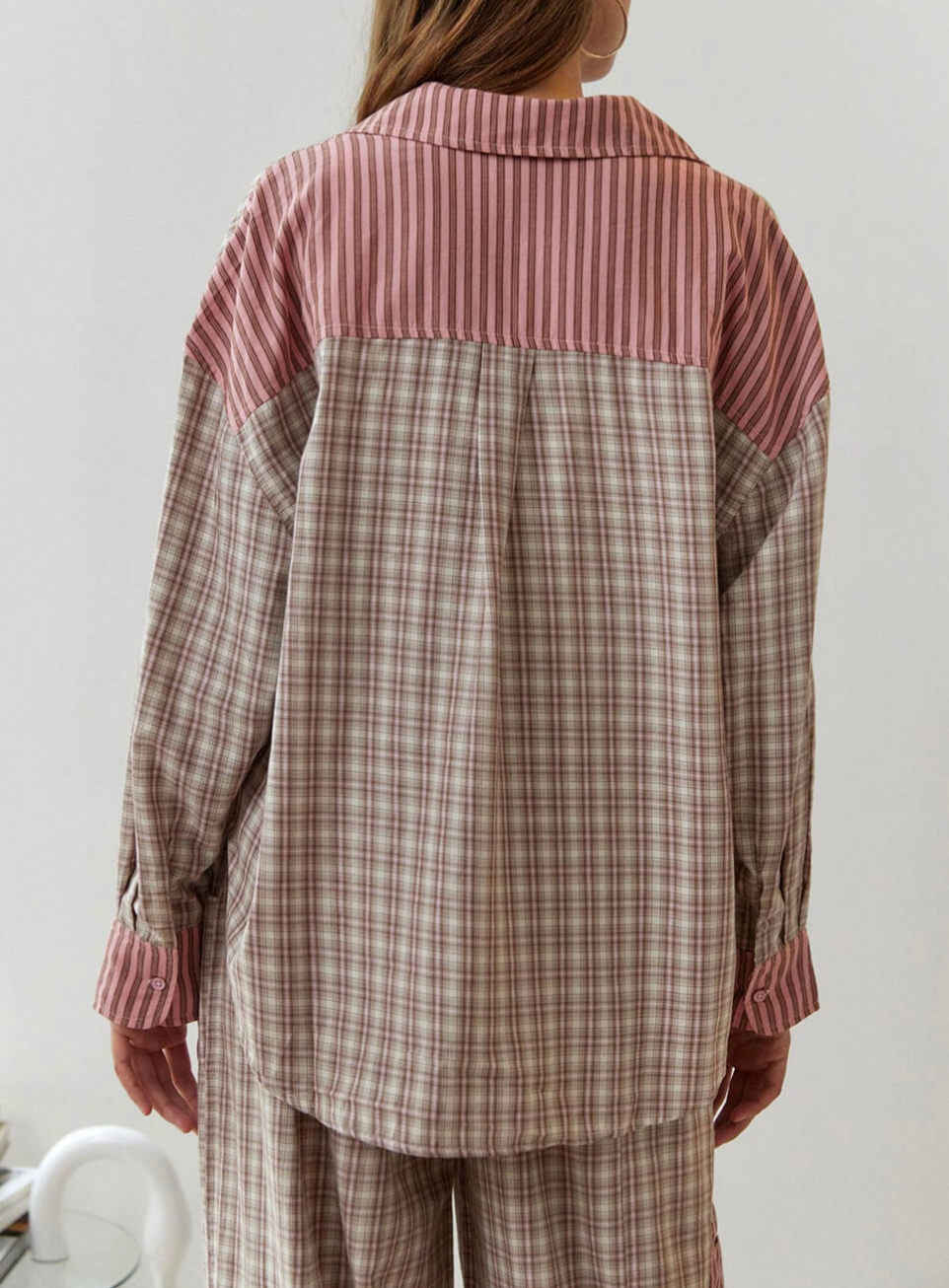 Rosa Pyjama-Set Baggy