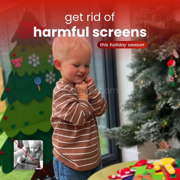 Fühlbarer Weihnachtsbaum für Kinder